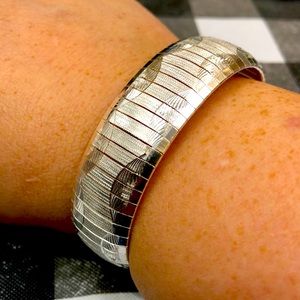 Herringbone bangle .925 Sterling silver